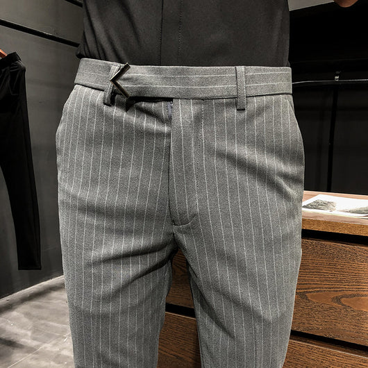 Pantalones Cropped a Rayas - Elegancia Profesional y Moderna - Image 35