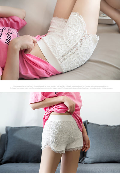 Shorts de Encaje para Mujer - Cómodos y Versátiles en Negro y Blanco - Image 7