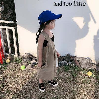 Conjunto Infantil Coreano de Dos Piezas: Blusa Holgada con Pantalón Ancho - Image 9