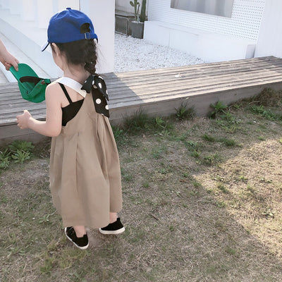 Conjunto Infantil Coreano de Dos Piezas: Blusa Holgada con Pantalón Ancho - Image 15