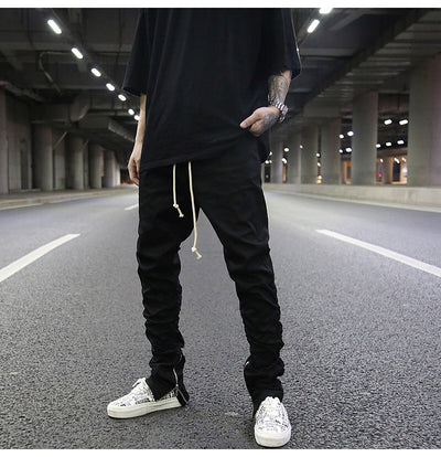 Pantalón de trabajo elástico con tirantes - Image 8