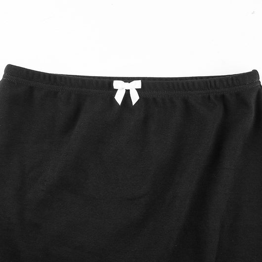Falda Corta A-Línea con Encaje Elástico y Cintura Envolvente para Mujer - Image 15