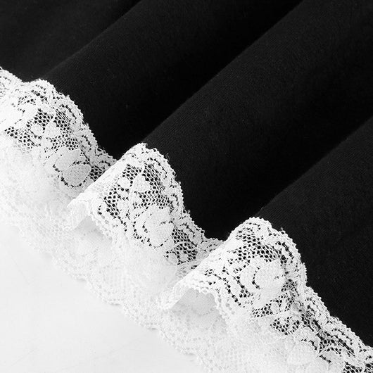 Falda Corta A-Línea con Encaje Elástico y Cintura Envolvente para Mujer - Image 20