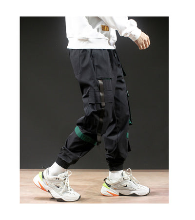 Pantalones Harem Casuales para Hombre con Tirantes - Image 9