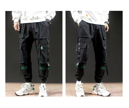 Pantalones Harem Casuales para Hombre con Tirantes - Image 10
