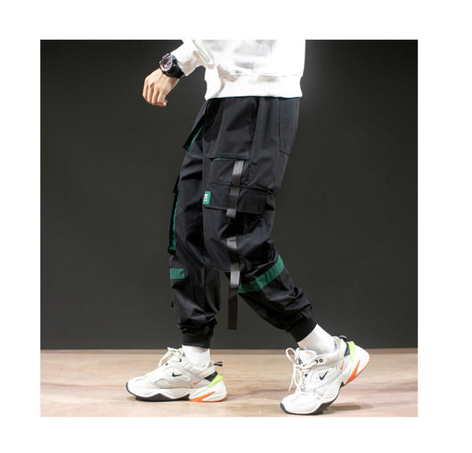 Pantalones Harem Casuales para Hombre con Tirantes - Image 12