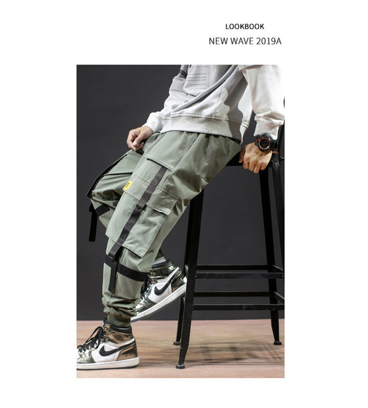 Pantalones Harem Casuales para Hombre con Tirantes - Image 17