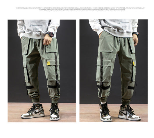 Pantalones Harem Casuales para Hombre con Tirantes - Image 19