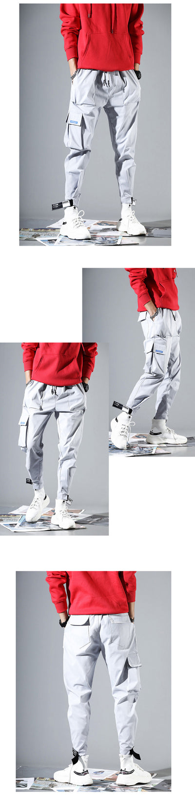 Pantalones deportivos con cierre de velcro para hombre - Image 4