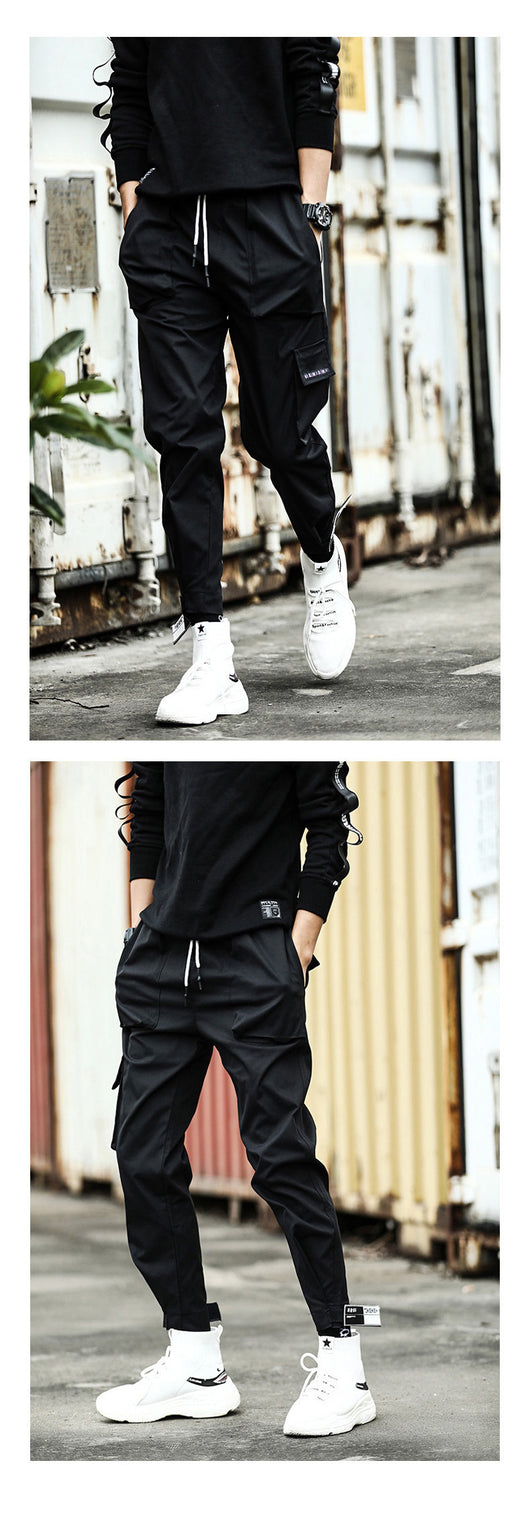 Pantalones deportivos con cierre de velcro para hombre - Image 5