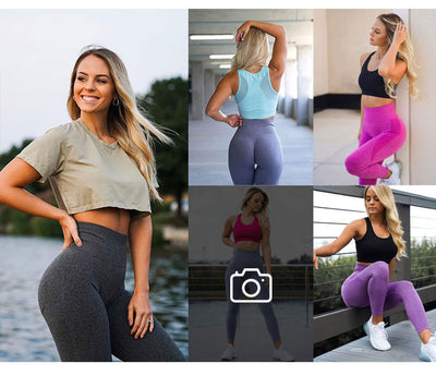 Pantalones de Yoga Tejidos con realce de glúteos y absorción de humedad - Image 21