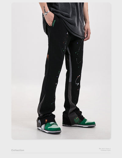 Pantalones Casuales con Costuras de Color Degradado - Image 7