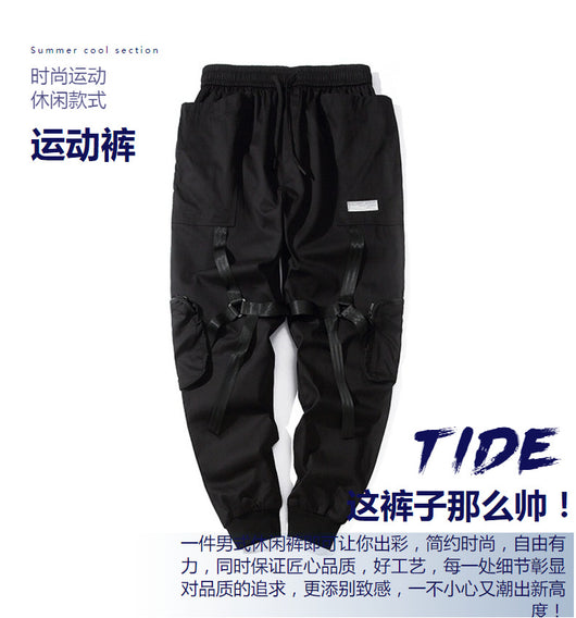 Pantalones Harem Casuales para Hombre con Múltiples Bolsillos - Image 37