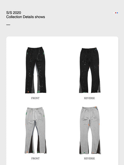 Pantalones Casuales con Costuras de Color Degradado - Image 12