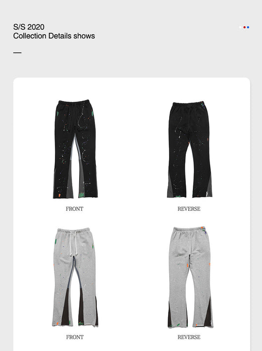Pantalones Casuales con Costuras de Color Degradado - Image 12