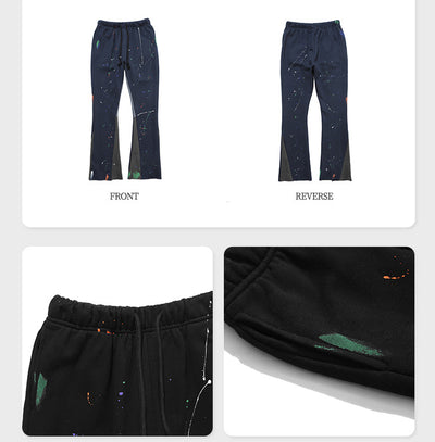 Pantalones Casuales con Costuras de Color Degradado - Image 13