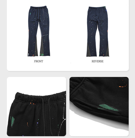 Pantalones Casuales con Costuras de Color Degradado - Image 13
