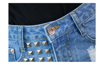 Shorts Denim Cintura Alta - Image 14