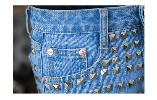 Shorts Denim Cintura Alta - Image 15