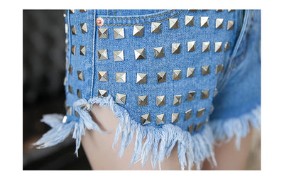 Shorts Denim Cintura Alta - Image 17