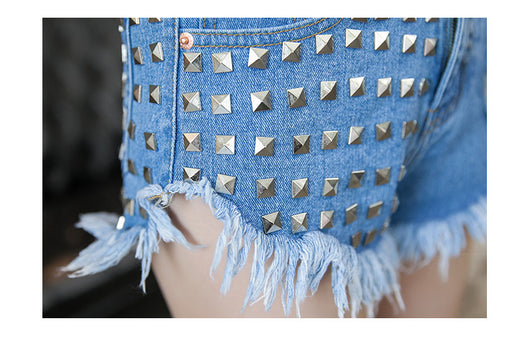 Shorts Denim Cintura Alta - Image 17