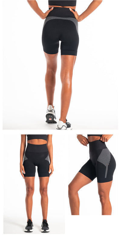 Shorts de Fitness Tejidos sin Costuras Cintura Alta - Image 7