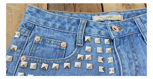 Shorts Denim Cintura Alta - Image 34