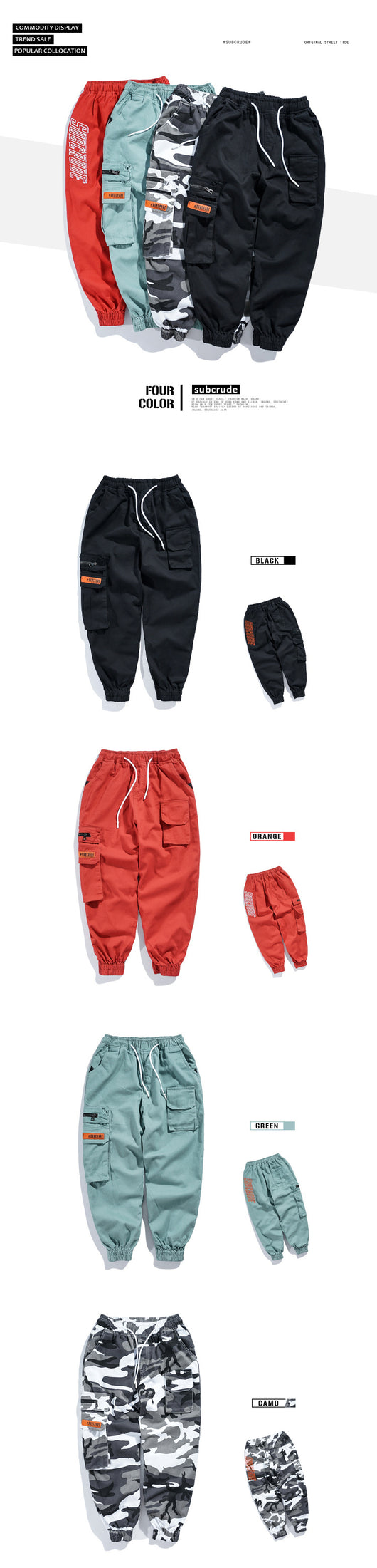 Pantalones Harem Cropped de Trabajo para Hombre - Image 20