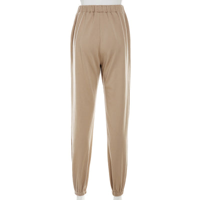 Pantalones Harem Casuales Reductores de Color Liso - Image 19