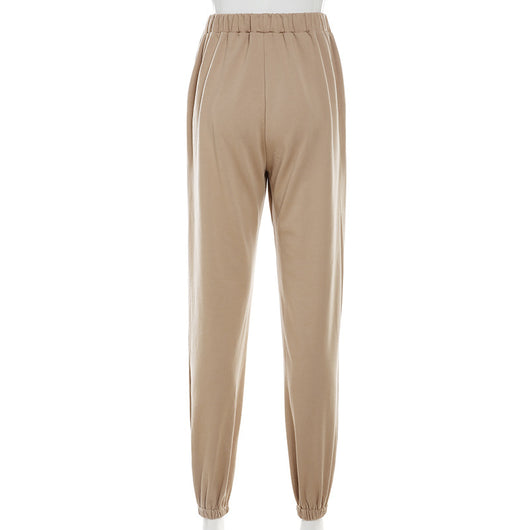 Pantalones Harem Casuales Reductores de Color Liso - Image 19