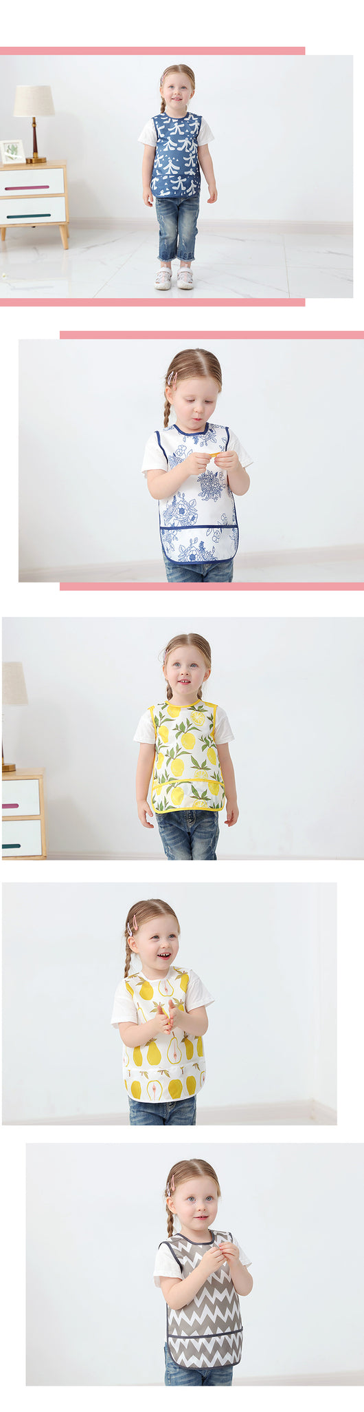 Babero Reversible Impermeable con Protección Frontal para Bebés - Image 21