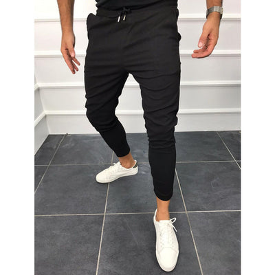 Pantalones de Chándal con Cordón Ajustable - Diseño Liso y Versátil - Image 10