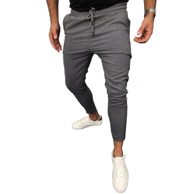Pantalones de Chándal con Cordón Ajustable - Diseño Liso y Versátil - Image 12