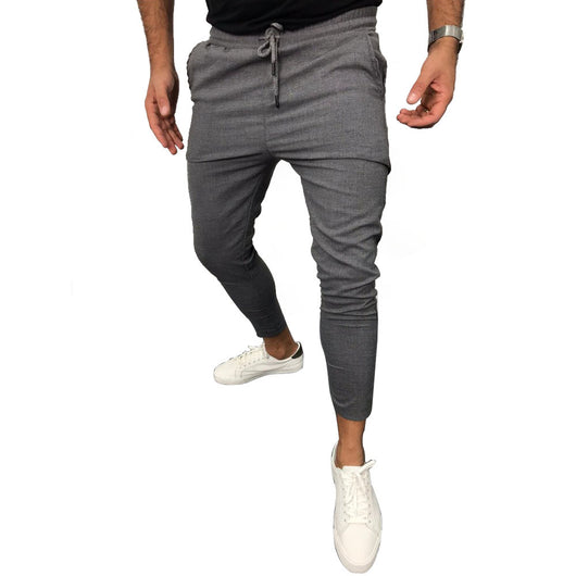 Pantalones de Chándal con Cordón Ajustable - Diseño Liso y Versátil - Image 12
