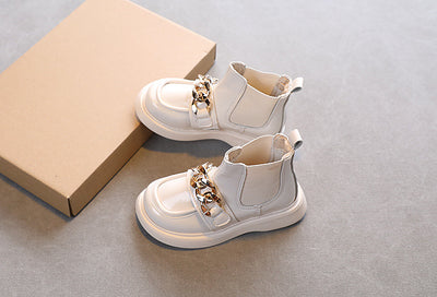 Botas Princesa Martin de Cuero Brillante con Suela Suave para Niñas - Image 10
