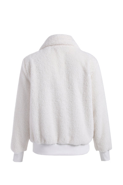 Chaqueta Abrigo Mujer con Solapa y Cierre de Cremallera para Invierno y Otoño - Image 11
