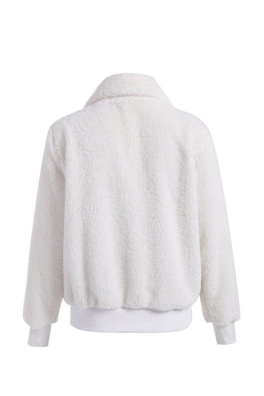 Chaqueta Abrigo Mujer con Solapa y Cierre de Cremallera para Invierno y Otoño - Image 11