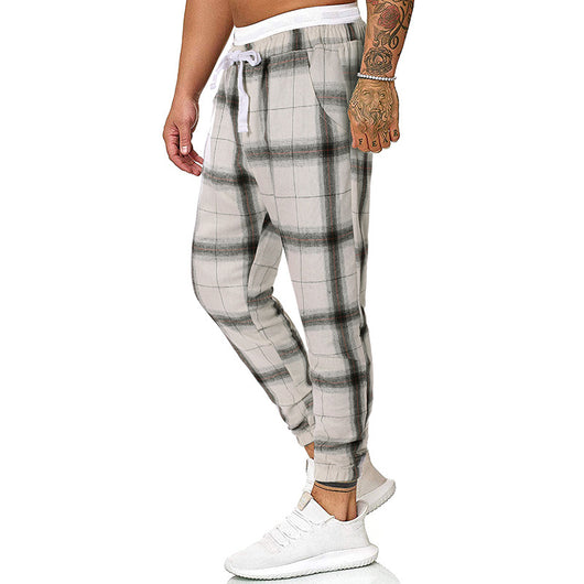 Pantalones Casuales a Cuadros - Comodidad y Estilo - Image 76