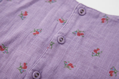 Blusa Baby Doll Púrpura para Niña - Confección Artesanal - Image 9