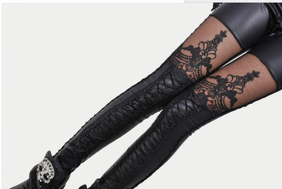 Pantalones de Cuero con Costura Anudada - Image 13