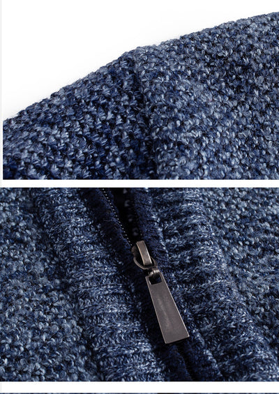 Cardigan de Cuello Alto con Forro Polar - Suéter Cálido para Hombre - Image 15