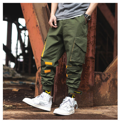 Pantalones deportivos con bolsillos múltiples para hombre - Image 11