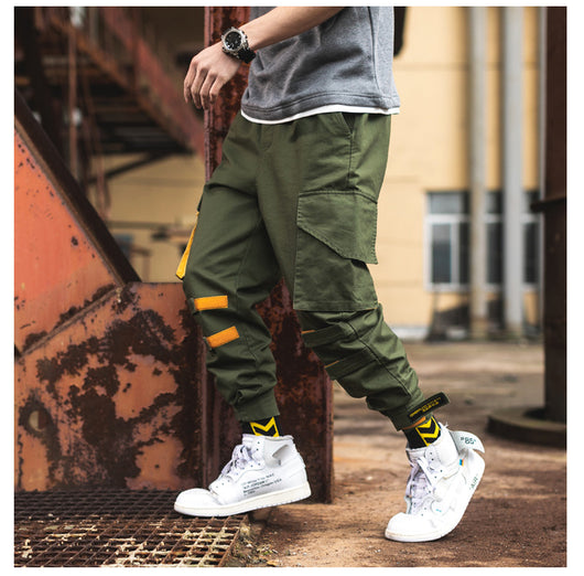 Pantalones deportivos con bolsillos múltiples para hombre - Image 13