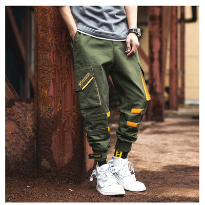 Pantalones deportivos con bolsillos múltiples para hombre - Image 17