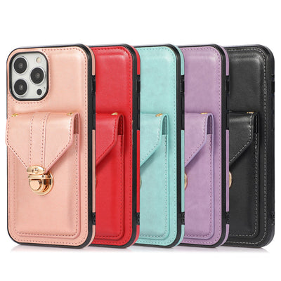 Funda Móvil de Cuero con Correa Diagonal y Porta Tarjetas - Image 10