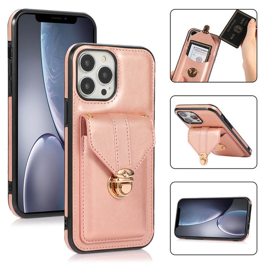 Funda Móvil de Cuero con Correa Diagonal y Porta Tarjetas - Image 11