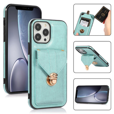 Funda Móvil de Cuero con Correa Diagonal y Porta Tarjetas - Image 12