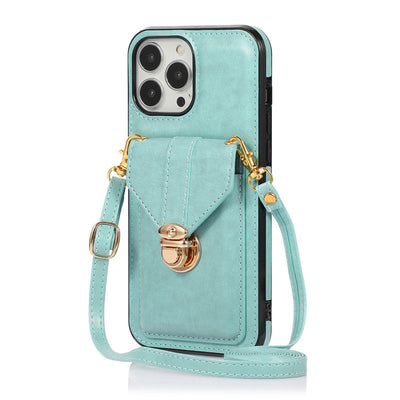 Funda Móvil de Cuero con Correa Diagonal y Porta Tarjetas - Image 17