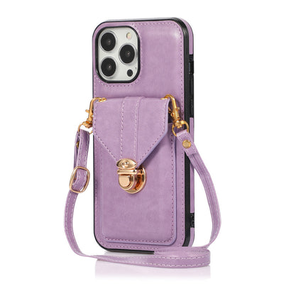 Funda Móvil de Cuero con Correa Diagonal y Porta Tarjetas - Image 18