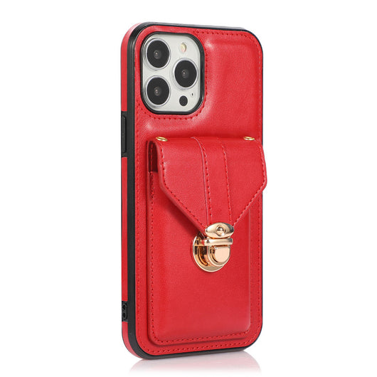Funda Móvil de Cuero con Correa Diagonal y Porta Tarjetas - Image 36
